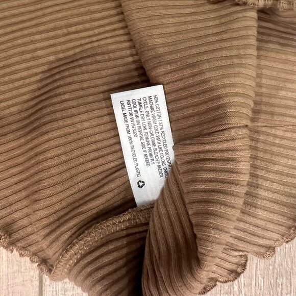 WILD FABLE WOMENS RIBBED BROWN TANK SHIRT NEW SMALL - Picture 3 of 4